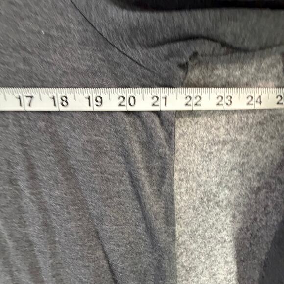 Eileen Fisher Lyocell Stretch Mock Neck Tunic Dress Large Gray Minimalist Modern - Picture 6 of 13